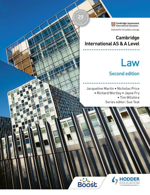 Featured image for “Cambridge International AS and A Level Law Second Edition”
