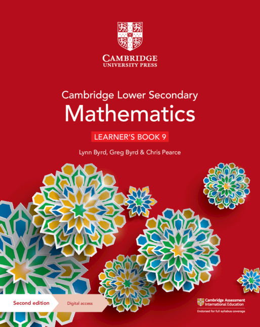 Featured image for “Cambridge Lower Secondary Mathematics Learner's Book 9 with Digital Access (1 Year)”